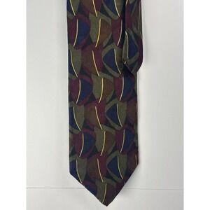 Cellini Uomo Men's Necktie 100% Silk Made in USA Burgundy, Green, Blue, Gold